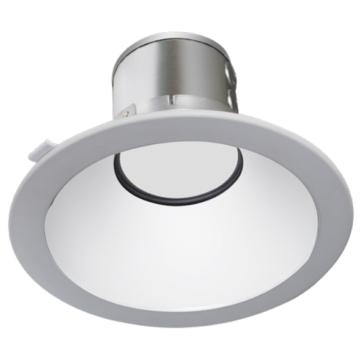 Westgate CRLC8 8" LED Commercial Clip-On/Snap-In Round Recessed Downlight - 27 | 34 | 40W - CCT Selectable - 120-277V - White