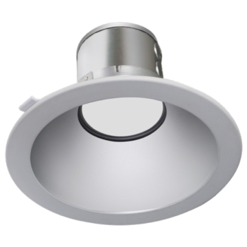 Westgate CRLC8 8" LED Commercial Clip-On/Snap-In Round Recessed Downlight - 27 | 34 | 40W - CCT Selectable - 120-277V - Haze
