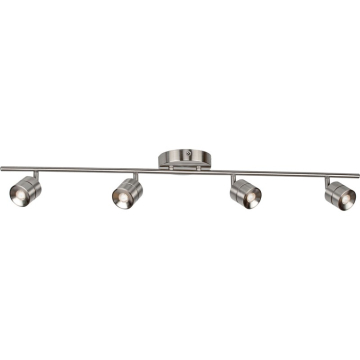 AFX Core 4-Light LED Fixed Rail Track Light - 3000K - 120V - Satin Nickel