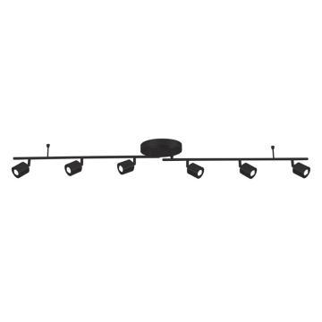 AFX Core 6-Light LED Fixed Rail Track Light - 3000K - 120V - Black