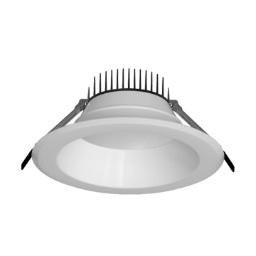RAB CRX 8" High-Output Recessed Commercial Downlight - 0-10V Dimmable - 80 | 65 | 50W - CCT Selectable - 120-277V - White