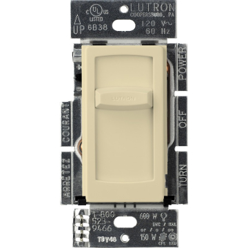 Lutron Skylark Contour LED+ Dimmer - Single Pole - Ivory