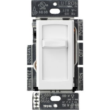 Lutron Skylark Contour LED+ Dimmer - Single Pole - White
