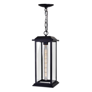 CWI Lighting Blackbridge 1-Light Outdoor Pendant - 120V - Black