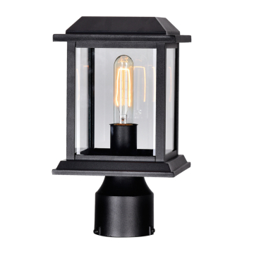 CWI Lighting Blackbridge 1-Light Outdoor Lantern Head - 120V - Black