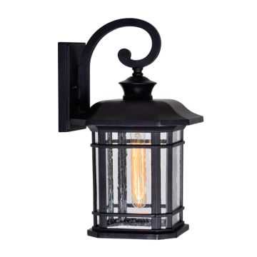 CWI Lighting Blackburn 1-Light Outdoor Wall Lantern - 120V - Black