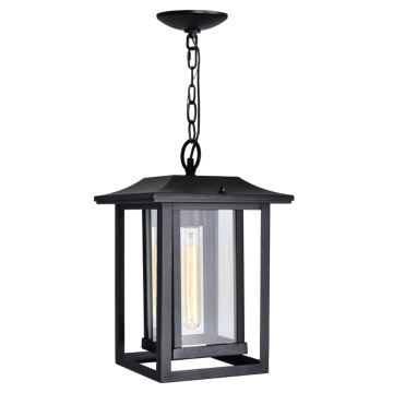 CWI Lighting Winfield 1-Light Outdoor Hanging-Light - 120V - Black