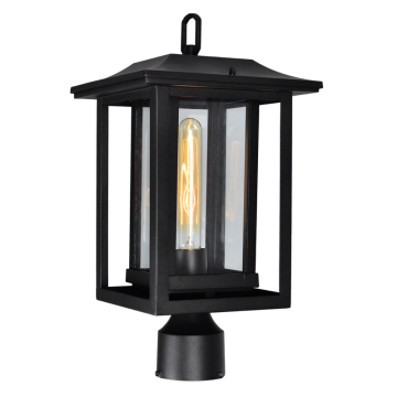 CWI Lighting Winfield 1-Light Outdoor Lantern Head - 120V - Black