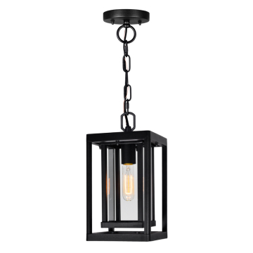 CWI Lighting Mulvane 1-Light Outdoor Hanging-Light - 120V - Black