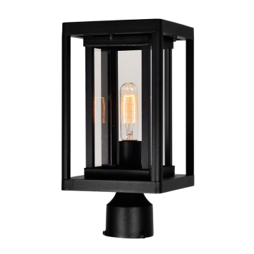 CWI Lighting Mulvane 1-Light Outdoor Lantern Head - 120V - Black