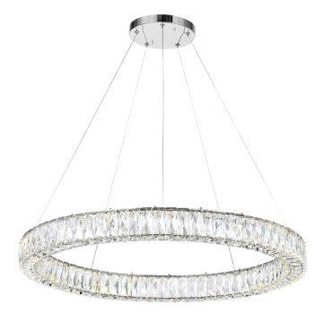CWI Lighting Madeline 32" LED Chandelier - 72W - 4000K - 120V - Chrome