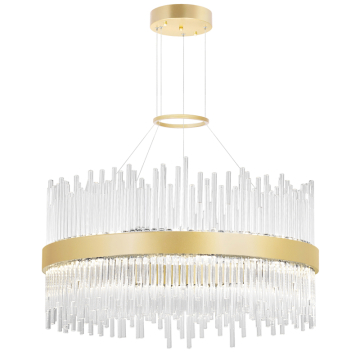 CWI Lighting Genevieve 24" LED Chandelier - 50W - 3000K - 120V - Medallion Gold