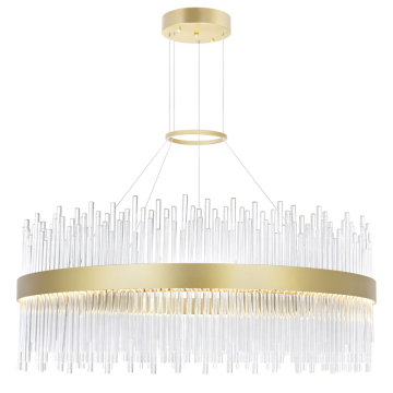 CWI Lighting Genevieve 32" LED Chandelier - 70W - 3000K - 120V - Medallion Gold