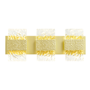 CWI Lighting Carolina LED Vanity Light - 30W - 3000K - 120V - Gold Leaf
