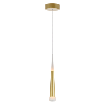 CWI Lighting Andes LED Mini Pendant - 5W - 3000K - 120V - Satin Gold