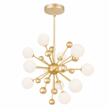 CWI Lighting Element 24" 11-Light Pendant - 120V - Sun Gold