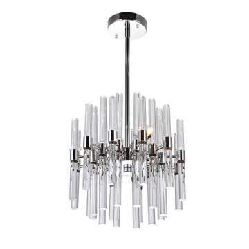 CWI Lighting Miroir 6-Light Mini Chandelier - 120V - Polished Nickel