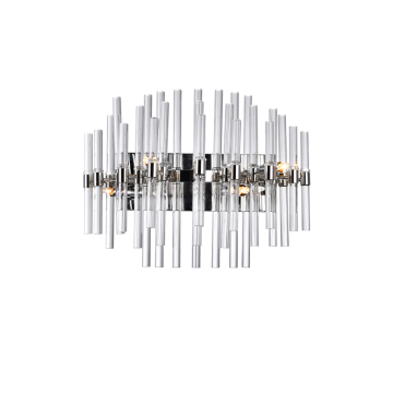 CWI Lighting Miroir 4-Light Vanity-Light - 120V - Polished Nickel