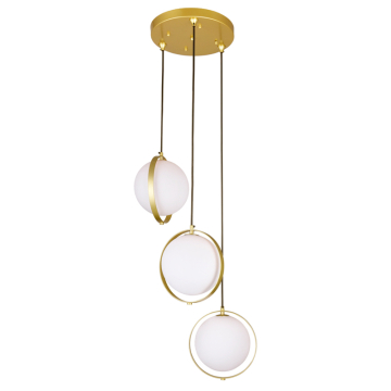 CWI Lighting Da Vinci 16" 3-Light Multi Light Pendant - 120V - Medallion Gold