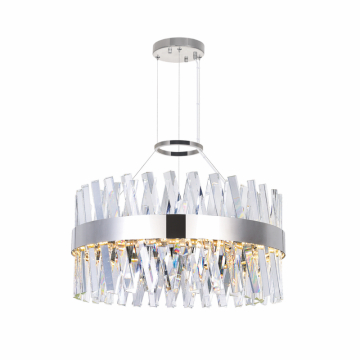CWI Lighting Glace 24" LED Chandelier - 56W - 3000K - 120V - Chrome