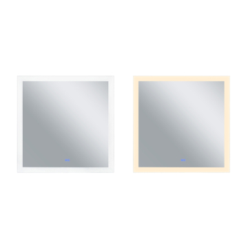 CWI Lighting Abigail 36" LED Mirror - 24W - CCT Selectable - 120V - White