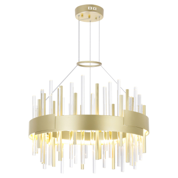 CWI Lighting Millipede 20" LED Chandelier - 50W - 3000K - 120V - Satin Gold