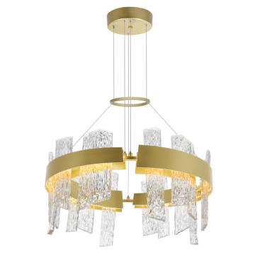 CWI Lighting Guadiana 24" LED Chandelier - 35W - 3000K - 120V - Satin Gold