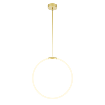 CWI Lighting Hoops 24" LED Chandelier - 22W - 3000K - 120V - Satin Gold