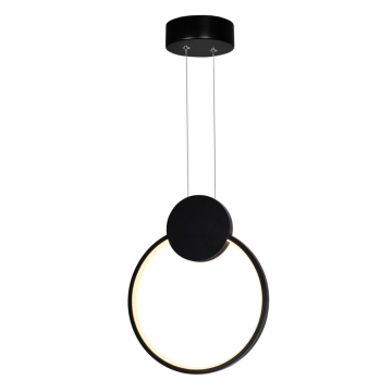 CWI Lighting Pulley 10" LED Mini Pendant - 7W - 3000K - 120V - Black