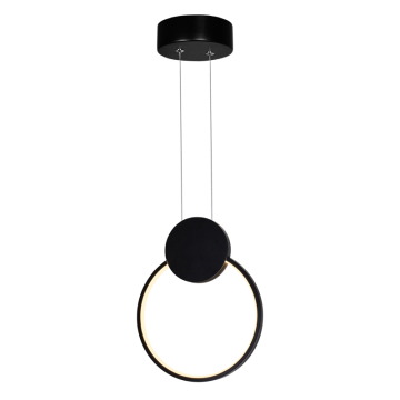 CWI Lighting Pulley 8" LED Mini Pendant - 6W - 3000K - 120V - Black