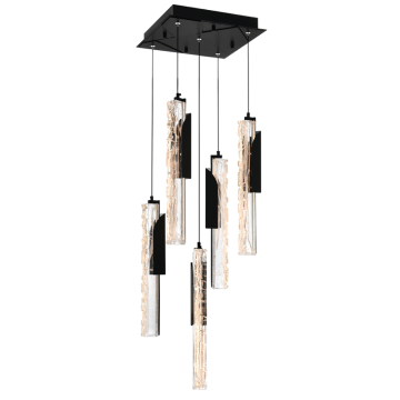 CWI Lighting Valira 12" LED Mini Pendant - 50W - 3000K - Black