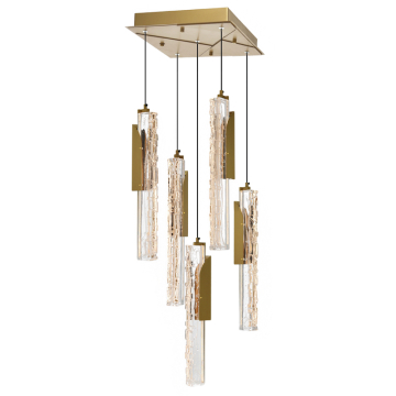CWI Lighting Valira 12" LED Mini Pendant - 50W - 3000K - Brass