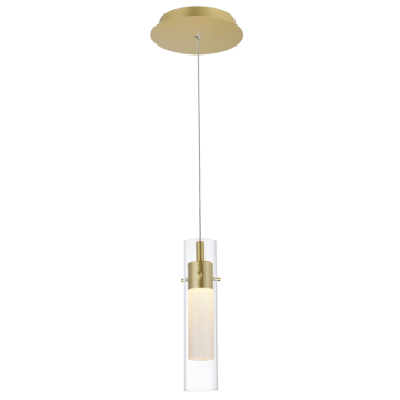 CWI Lighting Olinda LED Mini Pendant - 2W - 3000K - 120V - Satin Gold