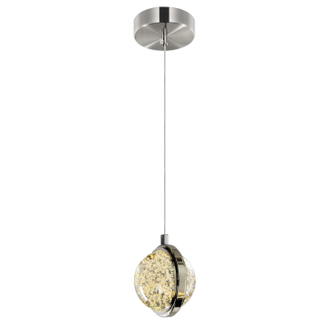 CWI Lighting Salvador 4" LED Mini Pendant - 2W - 3000K - 120V - Polished Nickel