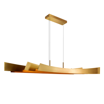 CWI Lighting Candora 72" LED Linear Chandelier - 36W - CCT Selectable - Brass