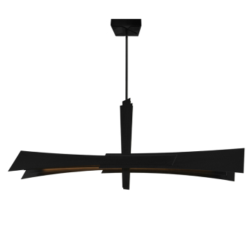 CWI Lighting Solara 72" LED Chandelier - 45W - CCT Selectable - Black