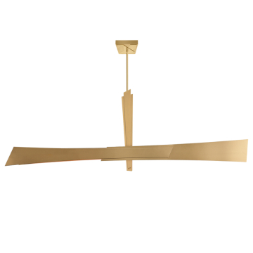 CWI Lighting Solara 72" LED Chandelier - 45W - CCT Selectable - Brass