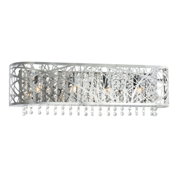 CWI Lighting Eternity 4-Light Vanity-Light - 120V - Stainless Steel