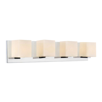 CWI Lighting Cristini 4-Light Vanity Light - 120V - Satin Nickel