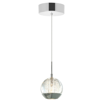 CWI Lighting Perrier 1-Light Down Mini Pendant - 120V - Chrome