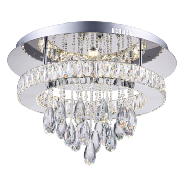 CWI Lighting Veil 20" LED Flush Mount - 34W - 4000K - 120V - Stainless Steel