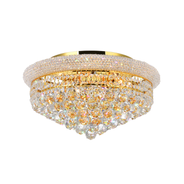 CWI Lighting Empire 20" 8-Light Flush Mount - 120V - Gold