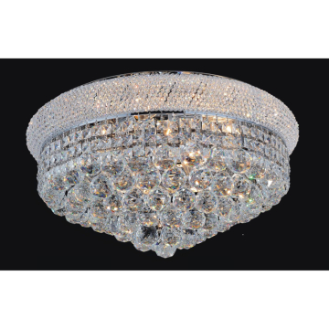 CWI Lighting Empire 24" 13-Light Flush Mount - 120V - Chrome