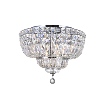 CWI Lighting Stefania 20" 8-Light Flush Mount - 120V - Chrome
