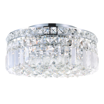 CWI Lighting Colosseum 12" 4-Light Flush Mount - 120V - Chrome