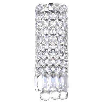 CWI Lighting Colosseum 5" 2-Light Bathroom Sconce - 120V - Chrome