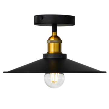 CWI Lighting Brave 1-Light Flush Mount - 120V - Black