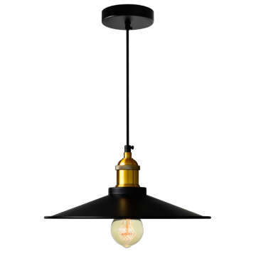 CWI Lighting Brave 1-Light Down Mini Pendant - 120V - Black