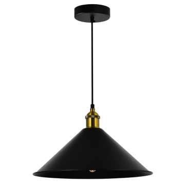 CWI Lighting Brave 14" 1-Light Mini Pendant - 120V - Black