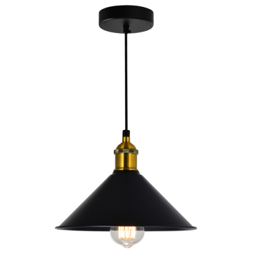 CWI Lighting Brave 1-Light Down Mini Pendant - 120V - Black